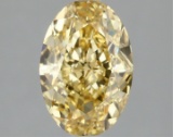 Fancy Yellow Oval Cut 1.99ct Vs2 Lab Diamond