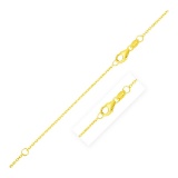 14k Gold Double Extendable Diamond Cut Cable Chain