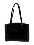 Kate Spade Gold-tone Hdw Black Leather Shldr Bag
