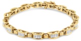 14k Gold Princess 2.50ct Diamond Tennis Bracelet