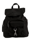 Rebecca Minkoff Blk Nylon Drawstring Cls Backpack