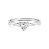 14k Gold Heart .48ct Diamond Solitaire Ring