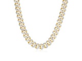 14k Two Tone Gold Miami Cuban Chain Necklace 24