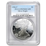 1996-p Proof American Silver Eagle Pr-70 Pcgs