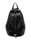 Rebecca Minkoff Blk Leather Tassel Zip Backpack