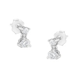 14k White Gold .50ct Diamond Dangle Stud Earrings