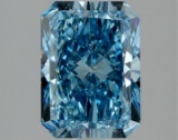 Fancy Blue Radiant Cut 2.13ct Vs2 Lab Diamond