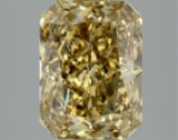 Fancy Yellow Radiant Cut 3.11ct Vs1 Lab Diamond