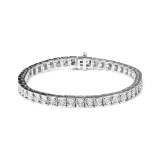 Sparkling .27ct Diamond Bead Link Bracelet