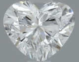 Gia Certified Heart Cut .50ct Vvs2 Diamond