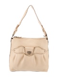 Salvatore Ferragamo Neutrals Leather Zip Shldr Bag