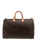 Louis Vuitton Mono Speedy 40 Vtg Brown Top Hdl Bag