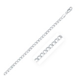 Sterling Silver High Polished Curb Chain 3.7mm
