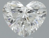 Gia Certified Heart Cut .55ct Vvs2 Diamond
