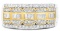 10k Two-tone Gold 1.05ct Diamond Multi-row Band