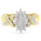 10k Gold .50ct Diamond Cluster Ring