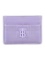 Burberry Purple Leather Monogram Tonal Hdw Wallet