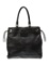 Tory Burch Blk Leather Gold-tone Hdw Top Hdl Bag