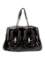 Fendi B Buckle Large Blk Patent Leather Shldr Bag