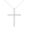 Round 2.50ct Diamond Cross Pendant Necklace