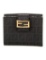 Fendi Grey Zucchino Ff Logo Printed Compact Wallet