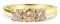 10k Gold 1.00ct Champagne Diamond 3-stone Ring