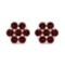 14k White Gold 1.00ct Red Diamond Earrings