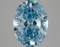 Fancy Blue Oval Cut 3.09ct Vs2 Lab Diamond