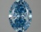 Fancy Blue Oval Cut 3.01ct Si1 Lab Diamond