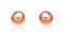 14k Rose Gold Round Stud Earrings 5.0mm