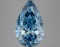 Fancy Blue Pear Cut 3.94ct Vs1 Lab Diamond