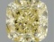 Fancy Yellow Cushion Cut 1.59ct Vvs2 Lab Diamond