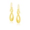 14k Gold Infinity Design Polished Earrings