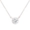 Round .50ct Diamond Bezel Set Solitaire Necklace