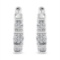 Chic .50ct Diamond Floral Cluster Hoop Earrings