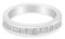 18k Wgold 1.00ct Diamond Half-eternity Band