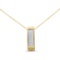 14k Gold .50ct Diamond Vertical Bar Necklace