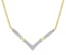 14k Two-tone Gold 2.00ct Diamond 'v' Necklace