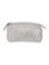 Fendi Silver Leather Zip Closure Crossbody Bag