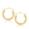10k Gold Fancy Hoop Earrings