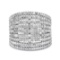 14k Gold 3.00ct Diamond 9-row Cocktail Ring