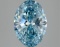 Fancy Blue Oval Cut 3.02ct Vs2 Lab Diamond