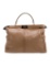 Fendi Peekaboo Brown & Neut Leather Briefcase