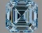 Fancy Blue Asscher Cut 3.18ct Vs1 Lab Diamond