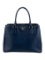 Prada Blue Saffiano Leather Gold-tone Hdw Tote