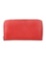 Celine Red Leather Exposed Zip Continental Wallet