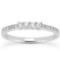 14k Wgold Round .21ct Diamonds Wedding Ring