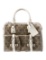 Mcm Brown Printed Visetos Zip Top Hdl Bag