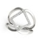 14k Wgold Round .19ct Diamond Entwined Style Ring
