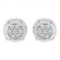 Glistening .28ct Diamond Floral Stud Earring